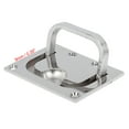 thumbnail image 3 of 316 Stainless Steel 76x57mm Boat Floor Locker Hatch Lift Flush Ring Pull Handle Silver Tone, 3 of 4
