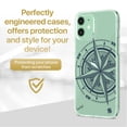 thumbnail image 2 of Caseyard TPU Clear Case for iPhone 13 Pro with Compass Rose design phone cover, 2 of 7