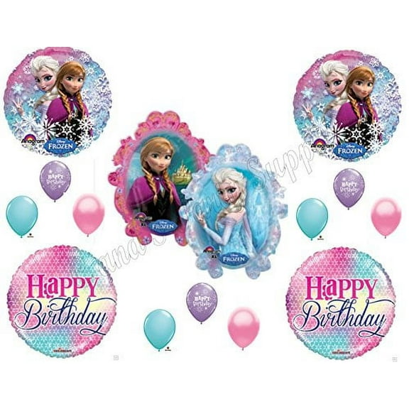 FROZEN ANNA & ELSA Girly Balloons Birthday party Decoration Supplies Disney
