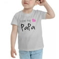 thumbnail image 3 of I Love My PaPa Cute Toddler T Shirts for Boys Girls (Gray, Youth M), 3 of 5