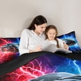 thumbnail image 5 of Castle Fairy Black Fast Car Extreme Sport 3-Piece Comforter Set for Boys, Queen Size, 5 of 7