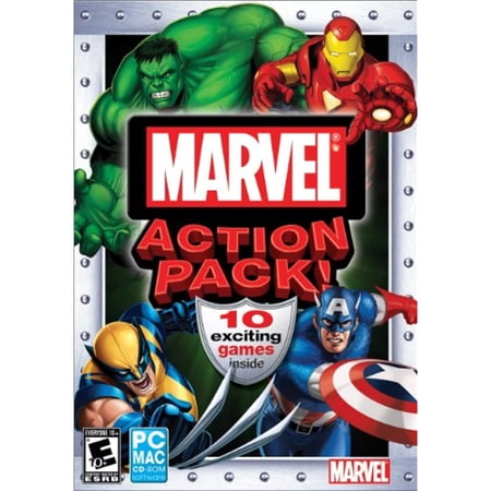 Marvel Action Pack - 10 PC Games: with the the Hulk, Wolverine, Captain America, Iron Man