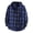 Dark Blue, variant on Men's Long Sleeve Shirt Plaid Flannel Casual Button Down Hooded Jacket Outdoor Hiking Camping Utility Shacket with Pockets XXXXXL Size White