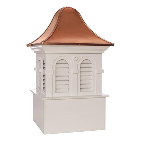 Good Directions BS36DL 36 x 57 in. Smithsonian Montgomery Vinyl Cupola with Roof - Copper & White