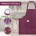 thumbnail image 3 of Kitchen Apron, Pack Of 2 Adjustable Apron With 2 Pockets, Machine Washable, Colourfast Apron For Men Women Kitchen, 3 of 5