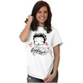 thumbnail image 3 of Betty Boop Love Hearts Cute Women's Graphic T Shirt Tees Brisco Brands X, 3 of 5