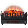 thumbnail image 4 of PuraFlame Electric Fireplace Log Heater, 16" Fireplace Inserts with Realistic Ember Bed, Thermostat, 750/1500W, Black, 4 of 6