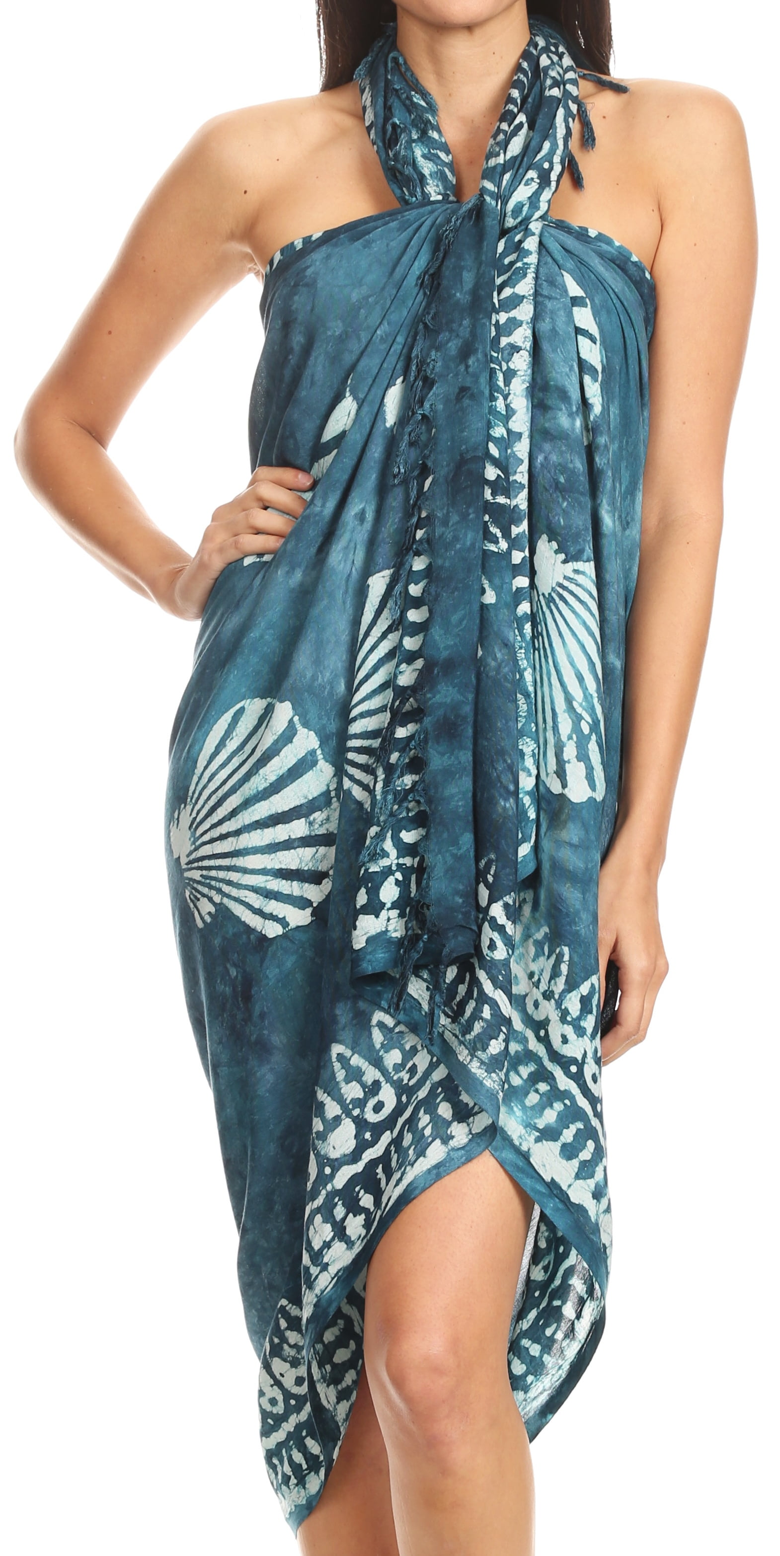 Sakkas Sakkas Lygia Women's Summer Floral Print Sarong Swimsuit Cover