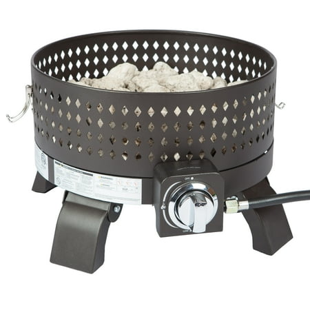 Fire Sense - Sporty Campfire Portable Gas Fire Pit - Mocha