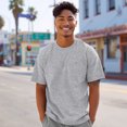thumbnail image 3 of Dalix Lil Alien Heavyweight Soft Tee Short Sleeve Cotton Shirt Mens in Carbon Gray 3XL XXX-Large, 3 of 5