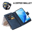 thumbnail image 3 of Dteck OnePlus Nord N200 5G Case, Heavy Duty 15 Card Slots Large Capacity Zipper Pocket 2 in 1 Wallet Phone Case for OnePlus Nord N200 5G, Blue, 3 of 6