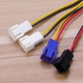 thumbnail image 3 of 4 Pin to 3 Pin PC Fan Connector Cable for CPU Cooling with Resistor to Reduce Noise and Extend Length, 3 of 9