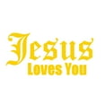 thumbnail image 2 of SPRING PARK Jesus Love You Letters Reflective Car Vehicle Body Window Decals Sticker Decor, 2 of 7