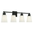 thumbnail image 4 of Trade Winds Billie 4-Light Bathroom Vanity Light in Matte Black, 4 of 5