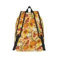 thumbnail image 2 of Honeii Pumpkin And Sunflower Print Canvas College Laptop Backpack, Durable Rucksack Travel Notebook Bag School Backpack Book Bag for Men Women-Medium, 2 of 7