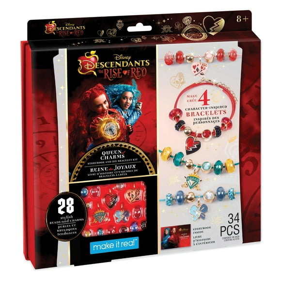 Kit de joyas Make It Real Descendants 4 Rise of Red, 34 piezas