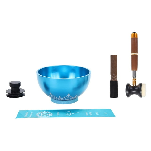 Juego de cuencos tibetanos para cantar, instrumento de meditación, gong, relajante, artesanía, decoración, suministros de arte, adorno con mazo de G5