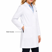 Panda Uniform by Heedfit Women's Workwear Professional Lab Coat With Pockets for Doctors & Nurses,White M