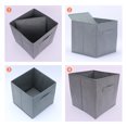 thumbnail image 3 of Unique Bargains Fabric Storage Cube Storage Bin Storage Basket Grey, 3 of 7
