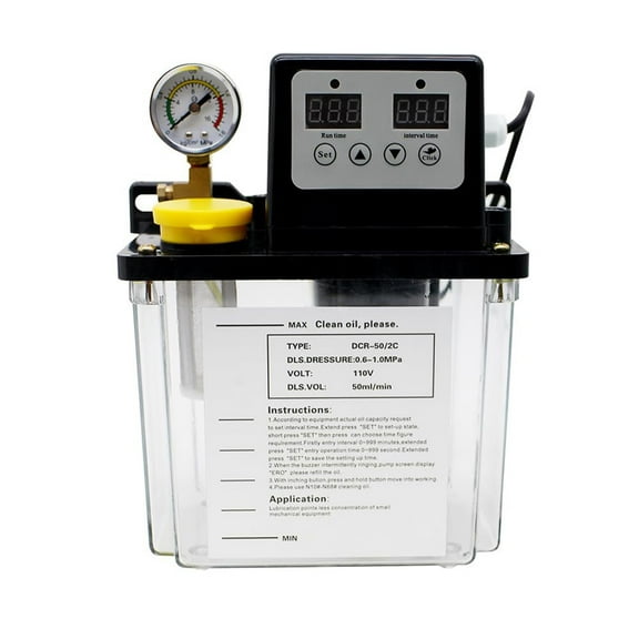 Arkzeo Automatic Lubricating Oil Pump Alloy Gear Pump for CNC Lubrication Pump Oiler 2L