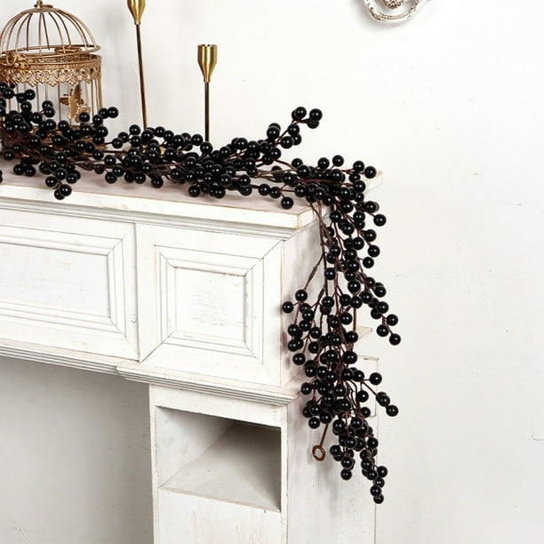 Rama De Ratn Navidea Decorativa, Bayas Artificiales De Temporada, Temtica De Frutos Rojos, Decoracin Festiva Para El Hogar, Para Sala De Estar, Plantas Artificiales, Decoracin De, UKHBMC