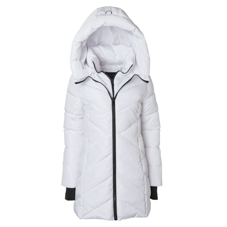 Sportoli Women s Winter Coat Down Alternative Hooded Long Vestee