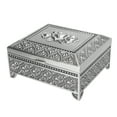thumbnail image 1 of Caja De Baratijas, Caja De Regalo, Caja De Almacenamiento, Caja De Joyería, Patrón De Rosa, Caja De Regalo De Una Sola Capa Con Tapa Vintage, Cajas De Regalo, 1 of 7