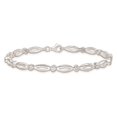 thumbnail image 6 of Auriga Fine Jewelry 925 Sterling Silver Rhodium Plated Fancy Zirconia Bracelet 7 inch for Women (L- 7inch), 6 of 6