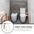 thumbnail image 3 of OULII Side Mount Toilet Flush Handle Toilet Flush Handle Silver Ceramic 1 Set, 3 of 8