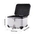 thumbnail image 2 of FLROHA Motorcycle Tail Box 45L Motorcycle Trunk Tail Box Motorcycle Tail Box Top Case Lockable Luggage Storage Rear Box Waterproof Storage Carrier stunning, 2 of 9