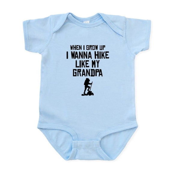 CafePress - Hike Like My Grandpa Body Suit - Baby Light Bodysuit, Size Newborn - 24 Months