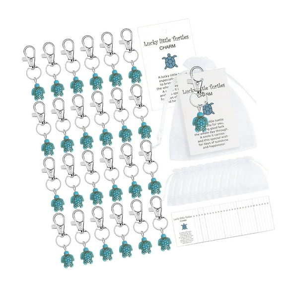 AOOOWER Turtles Keychain Good Luck Portable Keyrings Jewelry for Travel and Everyday Use