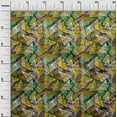 thumbnail image 3 of oneOone Cotton Cambric Dark Olive Green Fabric Abstracts Diy Clothing Quilting Fabric Print Fabric By Yard 56 Inch Wide, 3 of 5