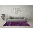 thumbnail image 3 of Ahgly Company Indoor Rectangle Abstract Purple Contemporary Area Rugs, 5' x 8', 3 of 4