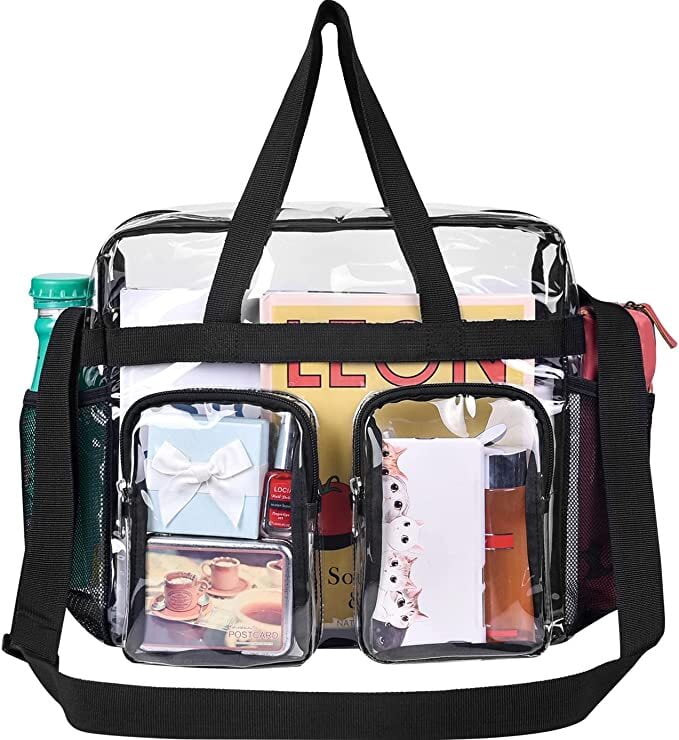 Clear Bags Stadium Approved,See Through Tote Bag Shoulder Strap Large