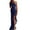 Navy, variant on Fesfesfes Women Gowns Solid One Shoulder Strapless Ruffle Sleeveless Split Dress