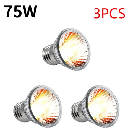 

25/50/75W UVA+UVB Reptile Lamp Bulb Turtle Basking UV Light Bulbs Heating Lamp Full Spectrum Sunlamp for Amphibians Lizards