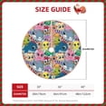 thumbnail image 2 of Balery Cartoon Marine Animals Printed Christmas Tree Skirt , Merry Christmas Party Christmas Tree Decoration,Adjustable Tree Skirt-30", 2 of 6