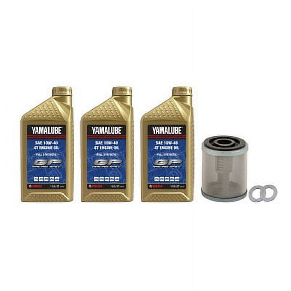 Oil Change Kit Yamalube Hi-Perf. Full-Synthetic 10W-40 for Yamaha KODIAK 400 4x4 1993-1999