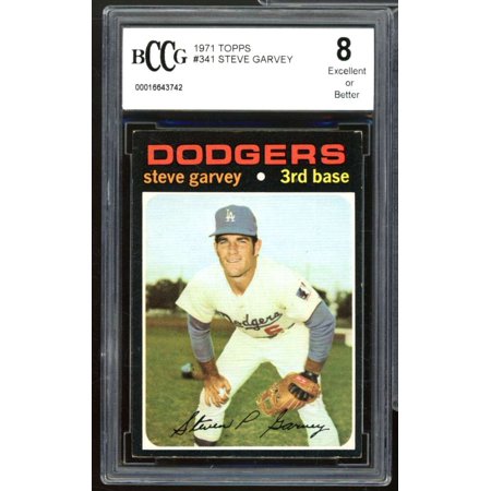 1971 Topps #341 Steve Garvey Rookie Card BGS BCCG 8 Excellent+
