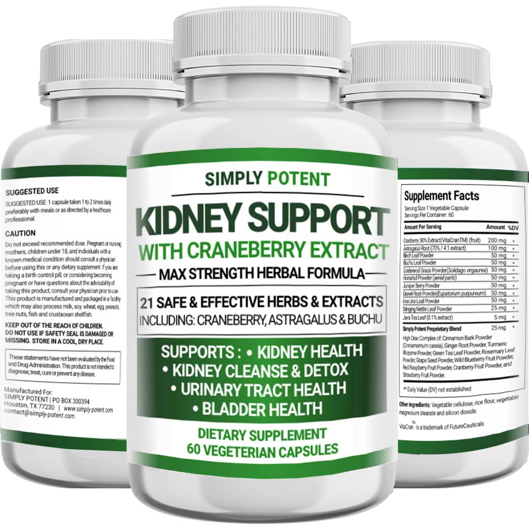 Kidney Support Supplement, Premium Kidney Cleanse Detox & Repair