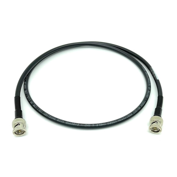 3G/6G HD SDI BNC Cable Belden 1505A RG59 - Black (25ft)