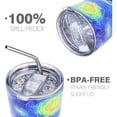 thumbnail image 3 of YWIYIUD 30 oz Tumbler Lids Replacement Spill-proof Splash Lid Cup Tumbler Lids Cover, Travel Mugs, Splash Proof Replacement Cover, 4inch Cup Mouth Compatible with Lid Clear Cups 3PCS, 3 of 8
