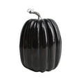 thumbnail image 2 of Halloween Decoration Pumpkin, Artificial Pumpkin Farmhouse Country Style Autumn Thanksgiving Dining Table Central Decoration Kitchen Decoration Black, 2 of 7