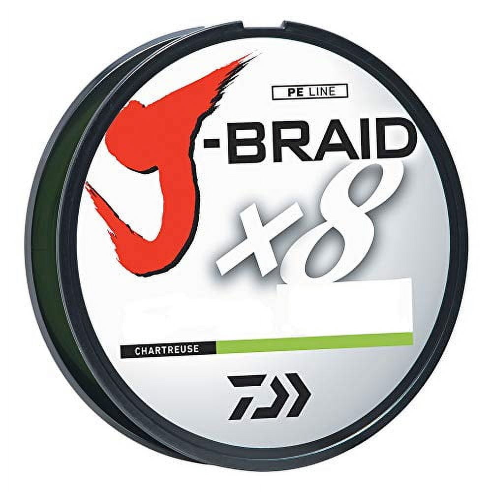 Daiwa J-Braid X8 Filler Spool 150M Chartreuse 50 lb. Test
