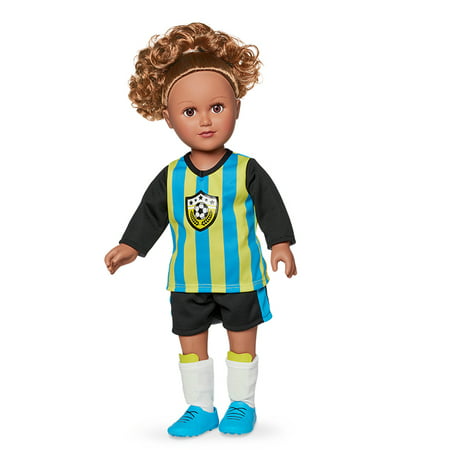 My Life As 18-inch Soccer Captain Doll, Hispanic with Light Brown Hair