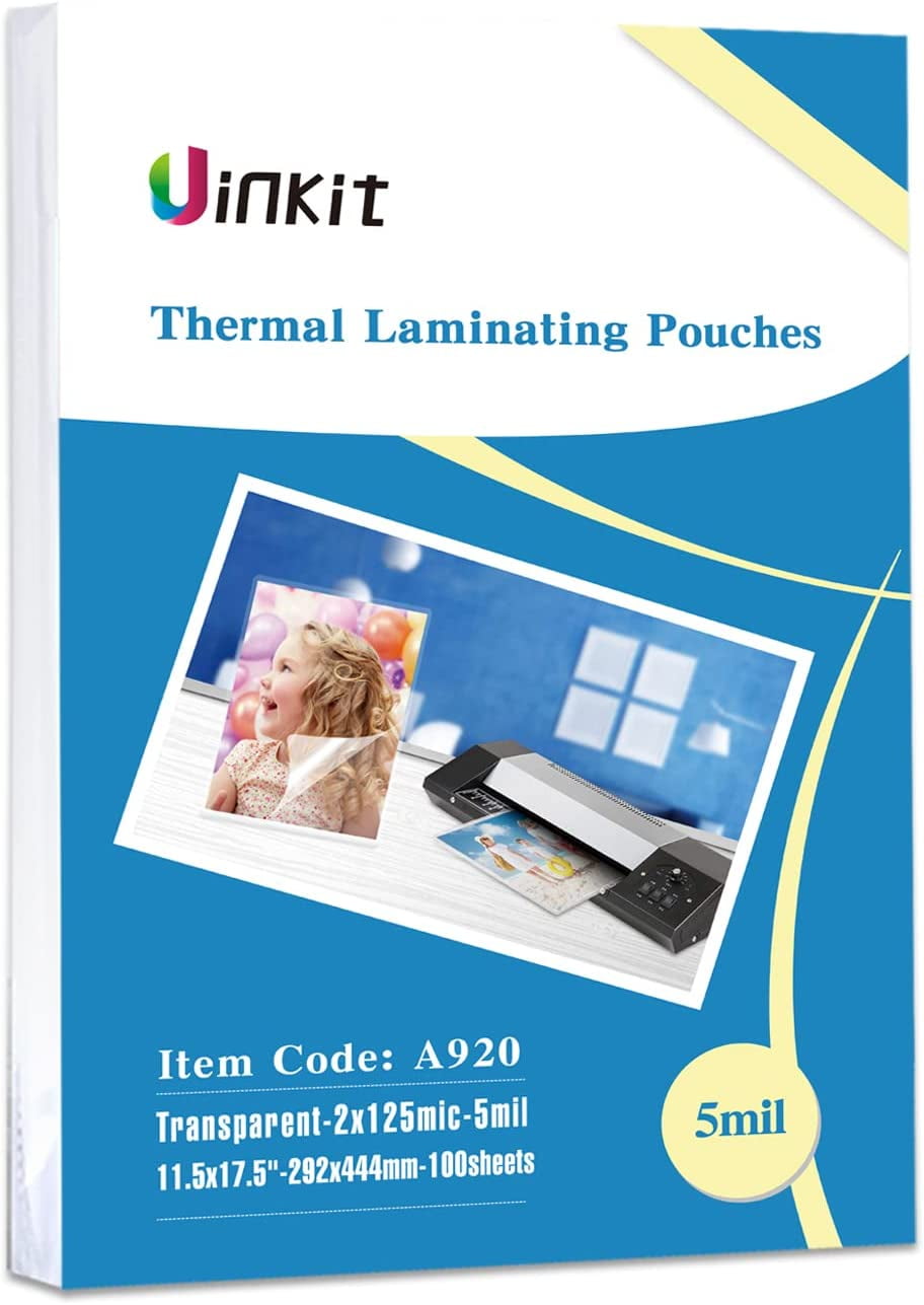 5MIL Thermal Laminating Pouches (150 Count) Letter Photo Card Notecard ID  Badge and Business Card Sizes Dry-Erase Friendly Sheets Compatible with  Laminators Crystal Clear Laminated Finish Variety Pack 150ct