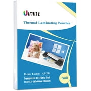 Uinkit Thermal Laminating Pouches 5mil for Extra Protection Menu Tabloid Size 11.5X17.5inches 100Pack Clear Glossy Rounded Corner