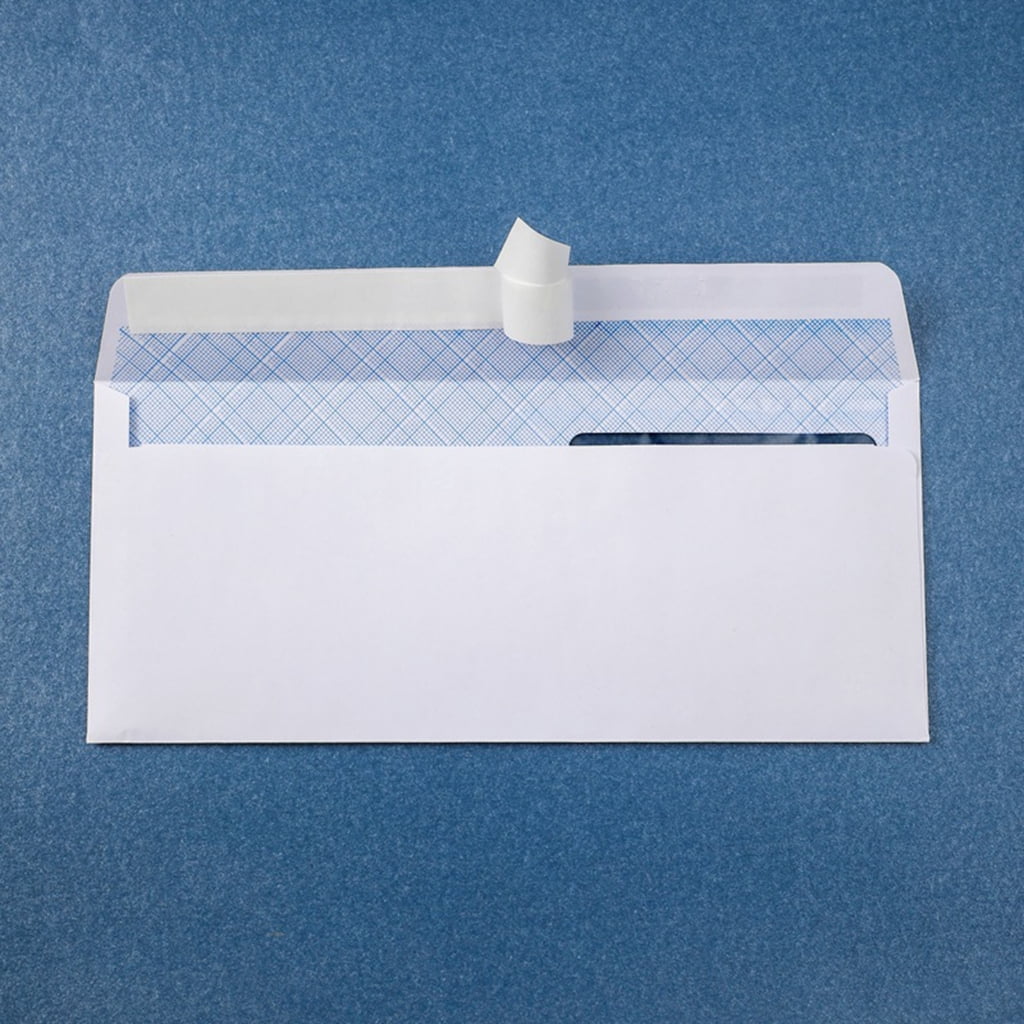 Zeiwohndc Office Confidential Mail Envelopes Double Window Security Texture White Paper