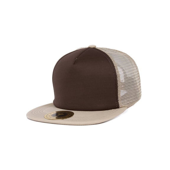 Top Headwear Adjustable Trucker Caps - Khaki/Brown